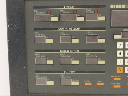 Nissei NC-8000F Operator Control Panel Injection Molding 7LED-01 NC8000F2
