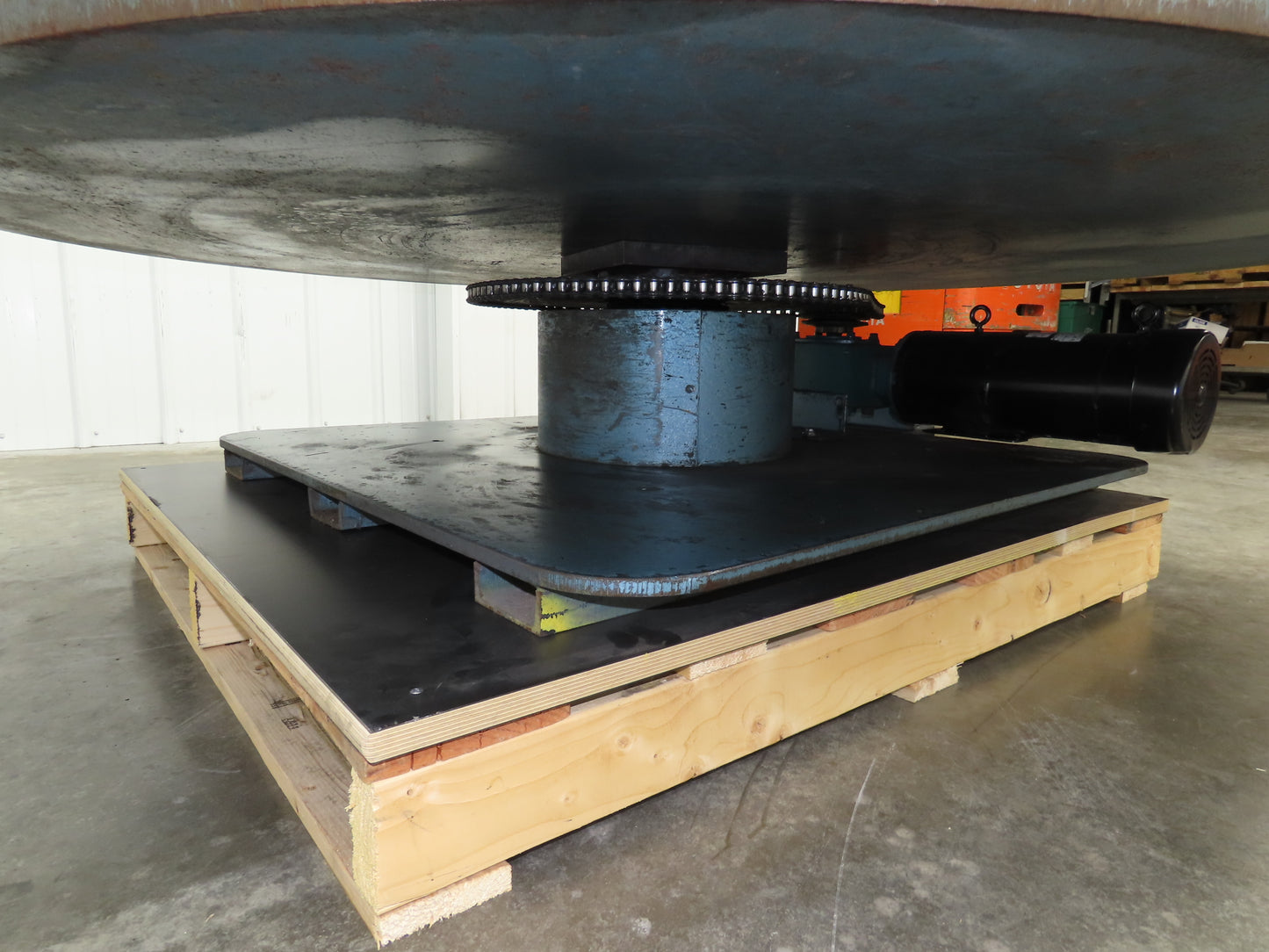 1" Steel Top Turn Table Work Bench Uncoiler 72" Top 2Hp 180V DC Motor