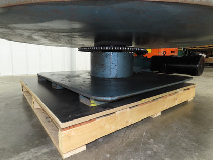 1" Steel Top Turn Table Work Bench Uncoiler 72" Top 2Hp 180V DC Motor