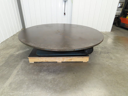 1" Steel Top Turn Table Work Bench Uncoiler 72" Top 2Hp 180V DC Motor