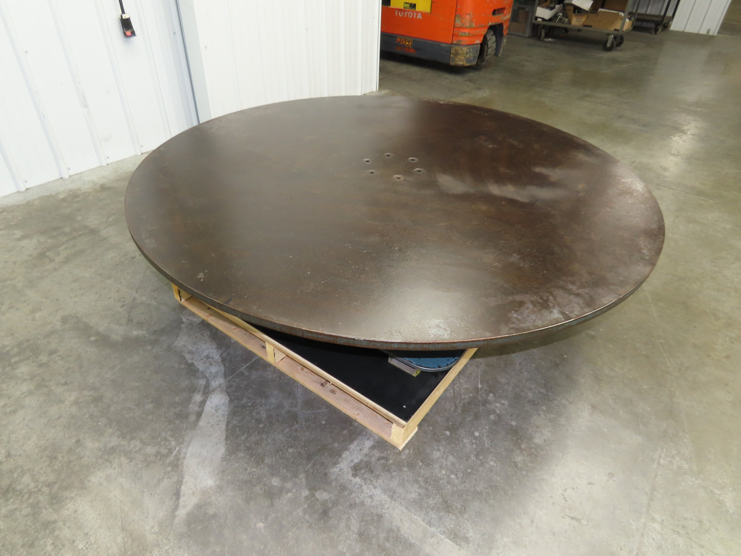 1" Steel Top Turn Table Work Bench Uncoiler 72" Top 2Hp 180V DC Motor