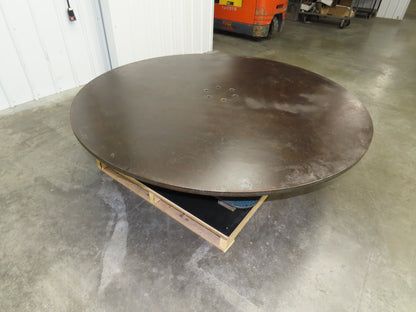 1" Steel Top Turn Table Work Bench Uncoiler 72" Top 2Hp 180V DC Motor