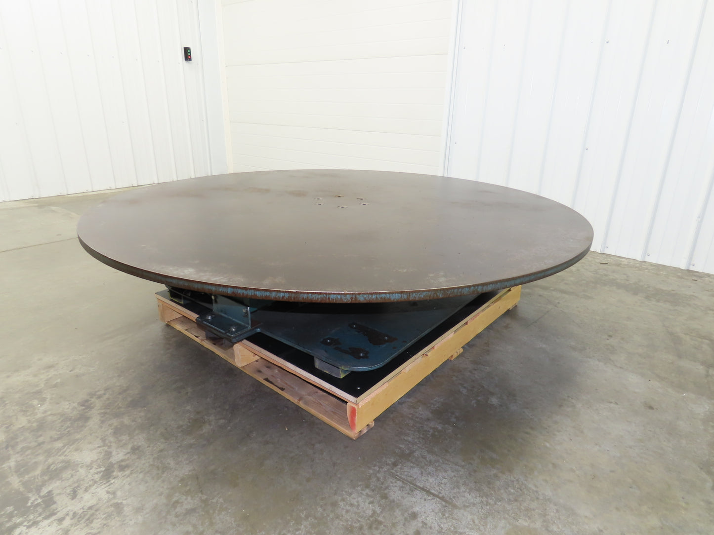 1" Steel Top Turn Table Work Bench Uncoiler 72" Top 2Hp 180V DC Motor