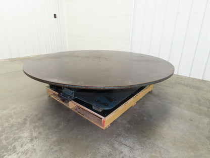 1" Steel Top Turn Table Work Bench Uncoiler 72" Top 2Hp 180V DC Motor