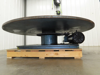 1" Steel Top Turn Table Work Bench Uncoiler 72" Top 2Hp 180V DC Motor
