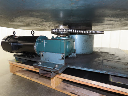 1" Steel Top Turn Table Work Bench Uncoiler 72" Top 2Hp 180V DC Motor