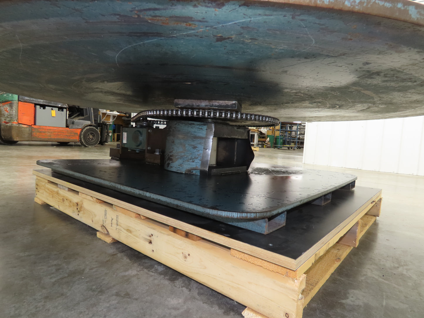 1" Steel Top Turn Table Work Bench Uncoiler 72" Top 2Hp 230/460V Motor