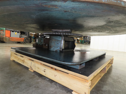 1" Steel Top Turn Table Work Bench Uncoiler 72" Top 2Hp 230/460V Motor