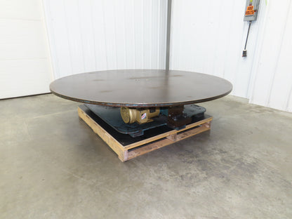 1" Steel Top Turn Table Work Bench Uncoiler 72" Top 2Hp 230/460V Motor