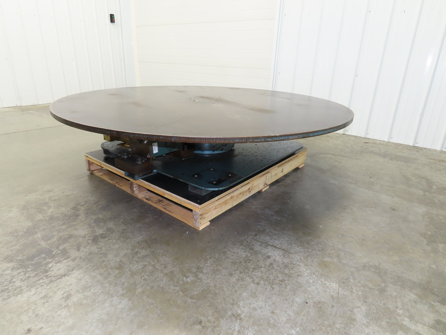 1" Steel Top Turn Table Work Bench Uncoiler 72" Top 2Hp 230/460V Motor