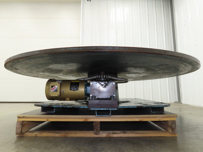 1" Steel Top Turn Table Work Bench Uncoiler 72" Top 2Hp 230/460V Motor