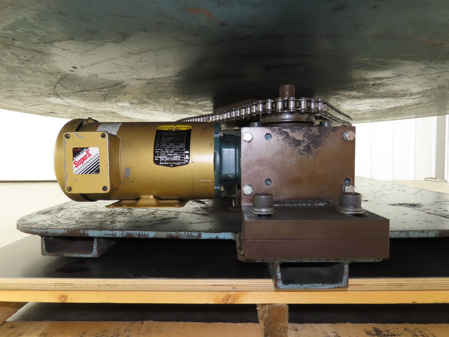 1" Steel Top Turn Table Work Bench Uncoiler 72" Top 2Hp 230/460V Motor