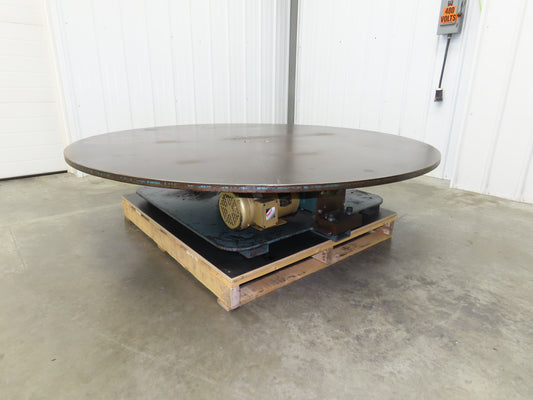 1" Steel Top Turn Table Work Bench Uncoiler 72" Top 2Hp 230/460V Motor