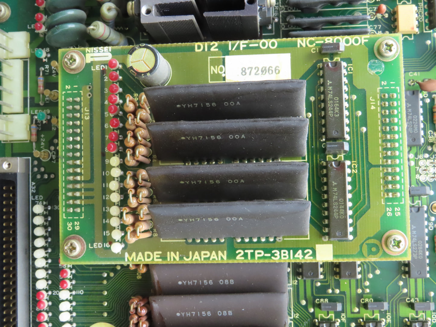 Nissei CPUA-EH-05 NC8000F2 Injection Molding Machine Printed Circuit Board