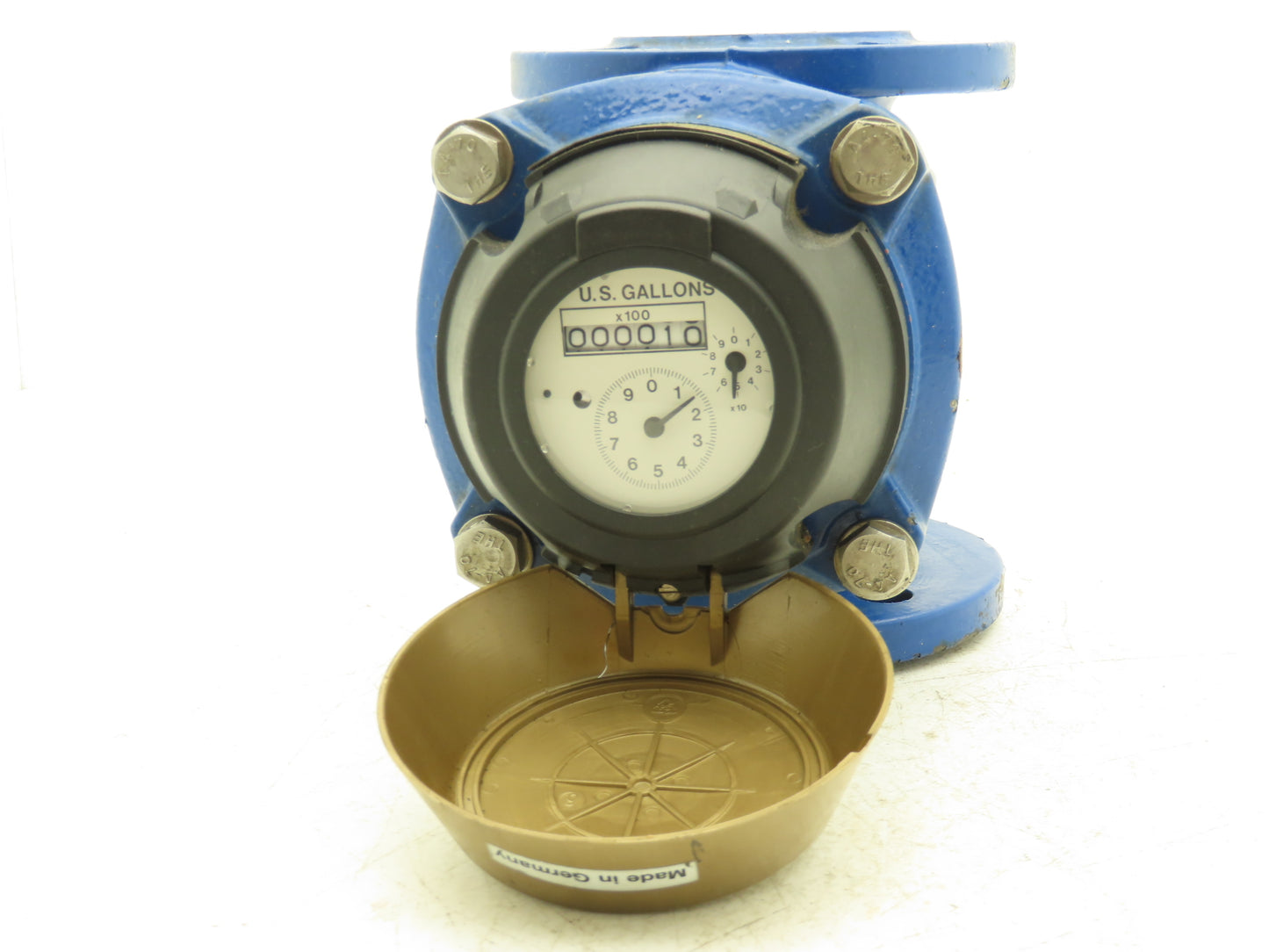 Brooks 3332A02A31AA Turbine Flow Meter 2" Flanged Gallon Water Meter 230psi
