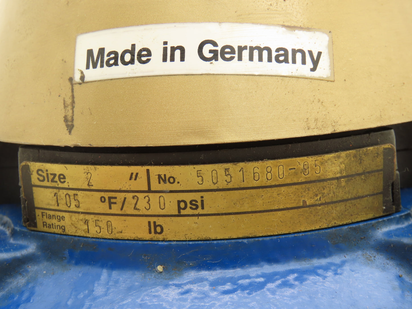 Brooks 3332A02A31AA Turbine Flow Meter 2" Flanged Gallon Water Meter 230psi