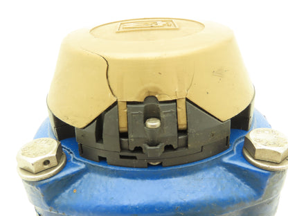 Brooks 3332A02A31AA Turbine Flow Meter 2" Flanged Gallon Water Meter 230psi