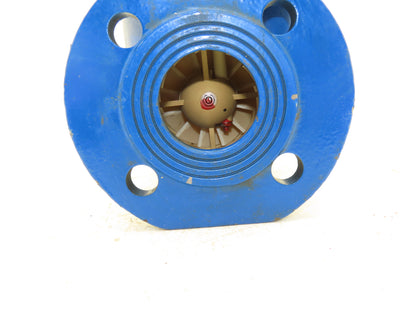 Brooks 3332A02A31AA Turbine Flow Meter 2" Flanged Gallon Water Meter 230psi