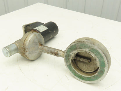 Krom Schroder MB 7NQ3  4" Wafer Butterfly Valve w/Solenoid Actuator 120VAC DN100