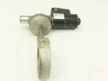 Krom Schroder MB 7NQ3  4" Wafer Butterfly Valve w/Solenoid Actuator 120VAC DN100