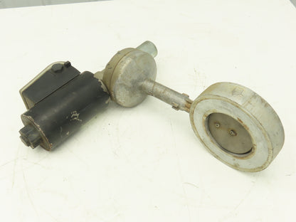 Krom Schroder MB 7NQ3  4" Wafer Butterfly Valve w/Solenoid Actuator 120VAC DN100