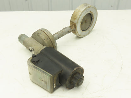 Krom Schroder MB 7NQ3  4" Wafer Butterfly Valve w/Solenoid Actuator 120VAC DN100