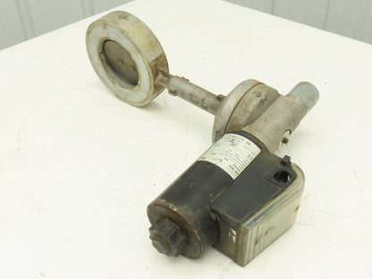 Krom Schroder MB 7NQ3  4" Wafer Butterfly Valve w/Solenoid Actuator 120VAC DN100
