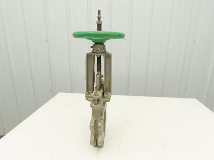 Tyco Rovalve S17D04-MH-X 4" Stainless Knife Gate Valve Rising Stem 150 PSI