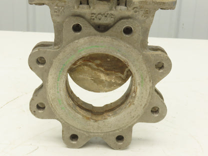 Tyco Rovalve S17D04-MH-X 4" Stainless Knife Gate Valve Rising Stem 150 PSI