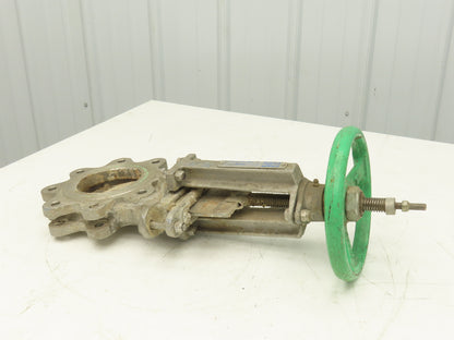 Tyco Rovalve S17D04-MH-X 4" Stainless Knife Gate Valve Rising Stem 150 PSI