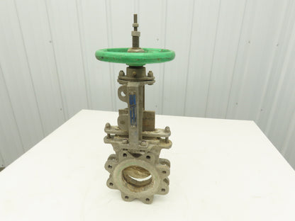 Tyco Rovalve S17D04-MH-X 4" Stainless Knife Gate Valve Rising Stem 150 PSI