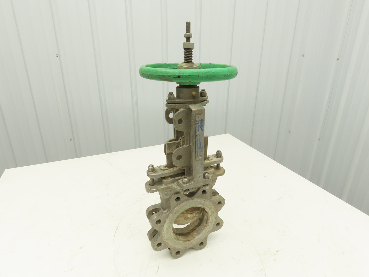 Tyco Rovalve S17D04-MH-X 4" Stainless Knife Gate Valve Rising Stem 150 PSI