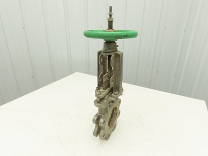 Tyco Rovalve S17D04-MH-X 4" Stainless Knife Gate Valve Rising Stem 150 PSI