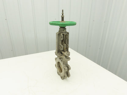 Tyco Rovalve S17D04-MH-X 4" Stainless Knife Gate Valve Rising Stem 150 PSI