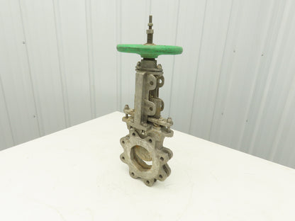 Tyco Rovalve S17D04-MH-X 4" Stainless Knife Gate Valve Rising Stem 150 PSI