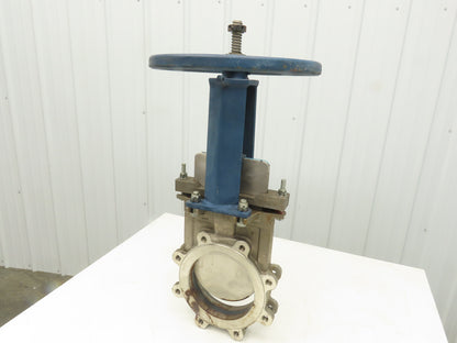 ITT Fabri-Valve C67R304  8" Stainless Knife Gate Valve Rising Stem 150 CWP