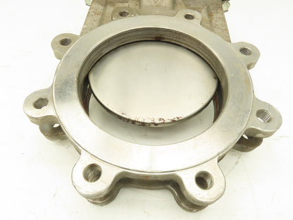 ITT Fabri-Valve C67R304  8" Stainless Knife Gate Valve Rising Stem 150 CWP