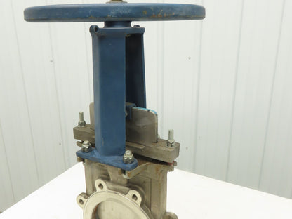 ITT Fabri-Valve C67R304  8" Stainless Knife Gate Valve Rising Stem 150 CWP