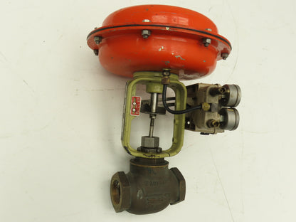 HD Baumann 54-24 588 Pneumatic Diaphragm Actuator 1-1/2"NPT Bronze Globe Valve