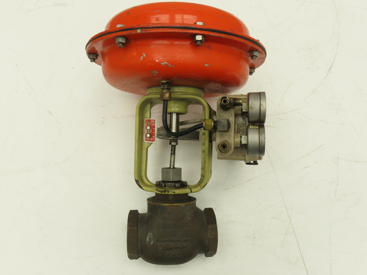HD Baumann 54-24 588 Pneumatic Diaphragm Actuator 1-1/2"NPT Bronze Globe Valve