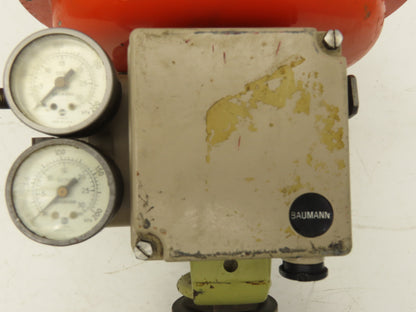 HD Baumann 54-24 588 Pneumatic Diaphragm Actuator 1-1/2"NPT Bronze Globe Valve