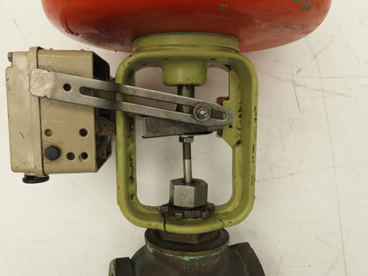 HD Baumann 54-24 588 Pneumatic Diaphragm Actuator 1-1/2"NPT Bronze Globe Valve