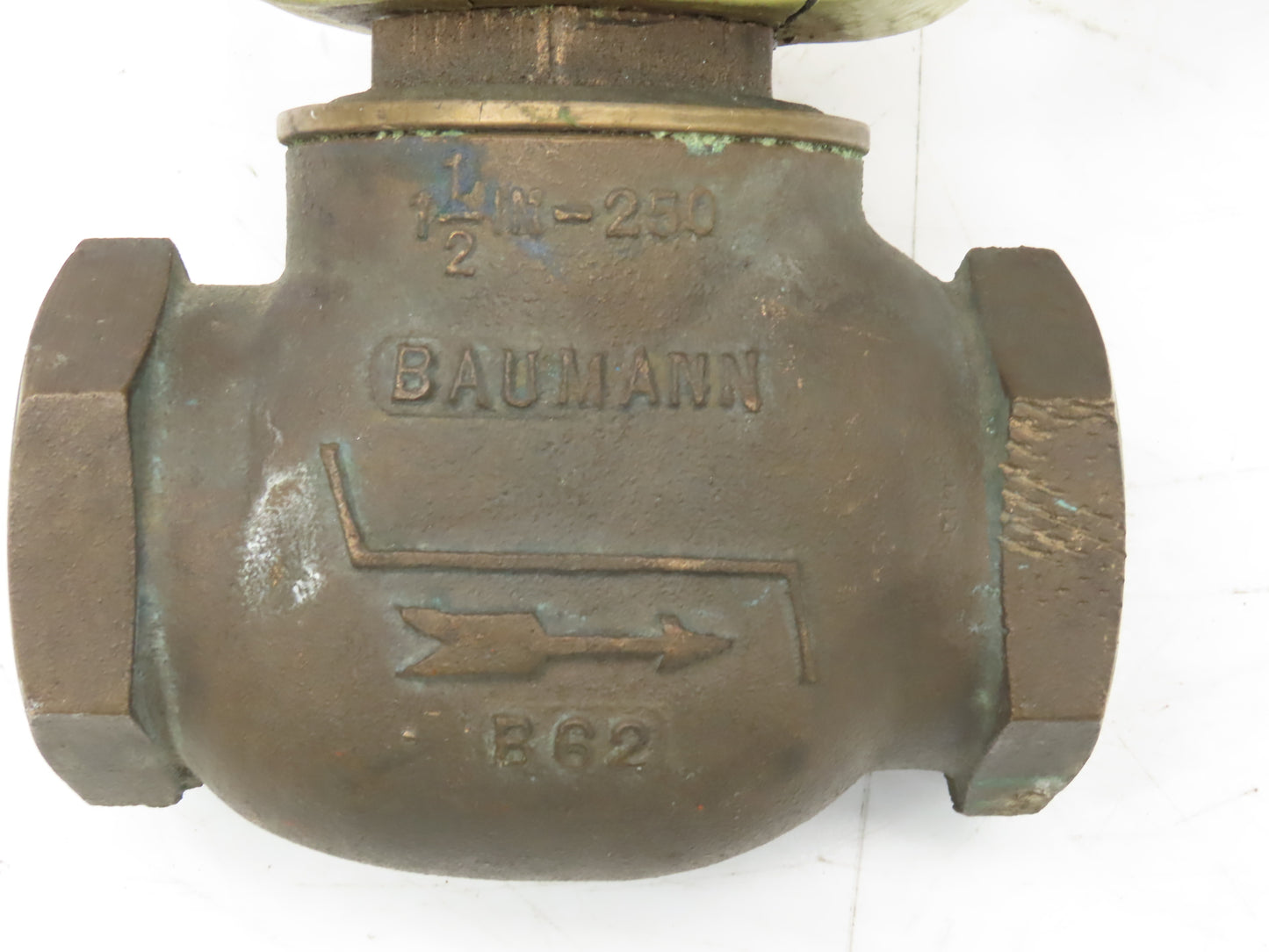 HD Baumann 54-24 588 Pneumatic Diaphragm Actuator 1-1/2"NPT Bronze Globe Valve