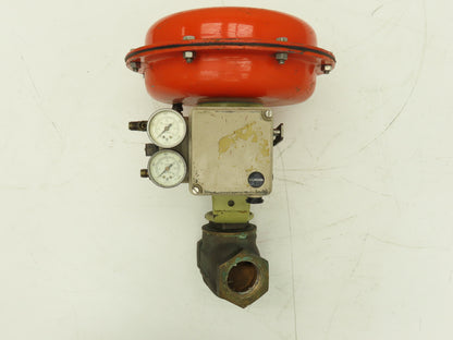 HD Baumann 54-24 588 Pneumatic Diaphragm Actuator 1-1/2"NPT Bronze Globe Valve