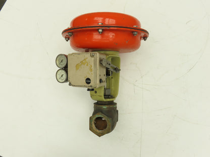 HD Baumann 54-24 588 Pneumatic Diaphragm Actuator 1-1/2"NPT Bronze Globe Valve