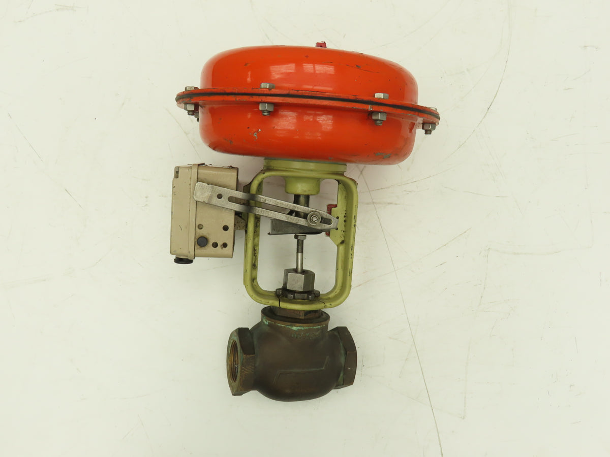 HD Baumann 54-24 588 Pneumatic Diaphragm Actuator 1-1/2"NPT Bronze Globe Valve