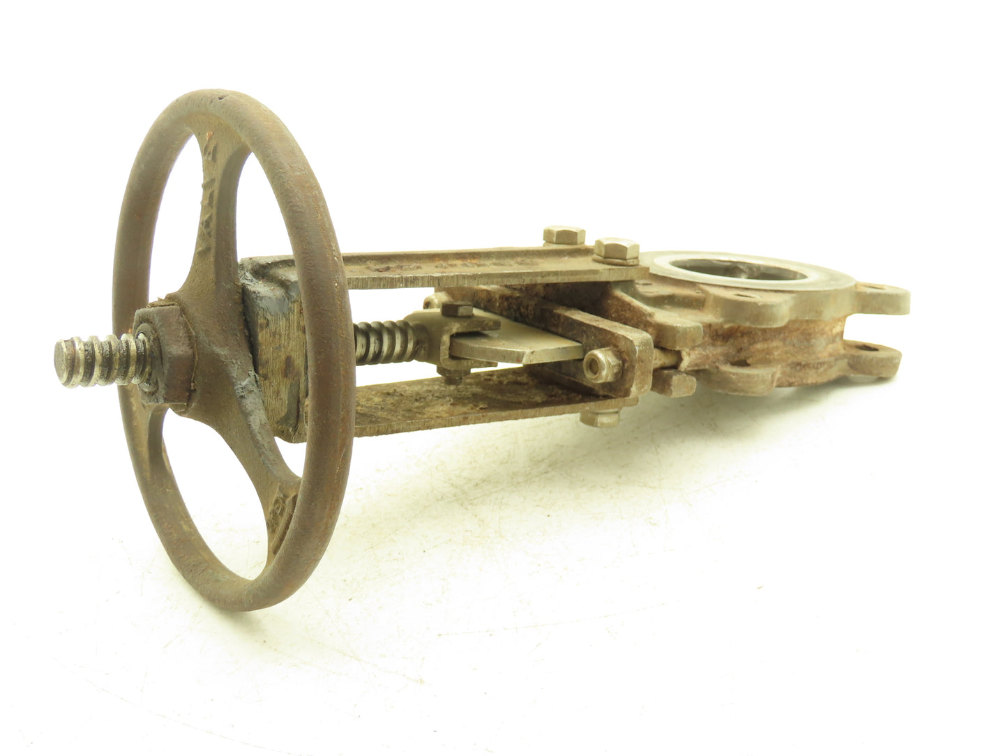 ITT Fabri-Valve 3" Stainless Knife Gate Valve Lug Style Metal Seat Rising Stem