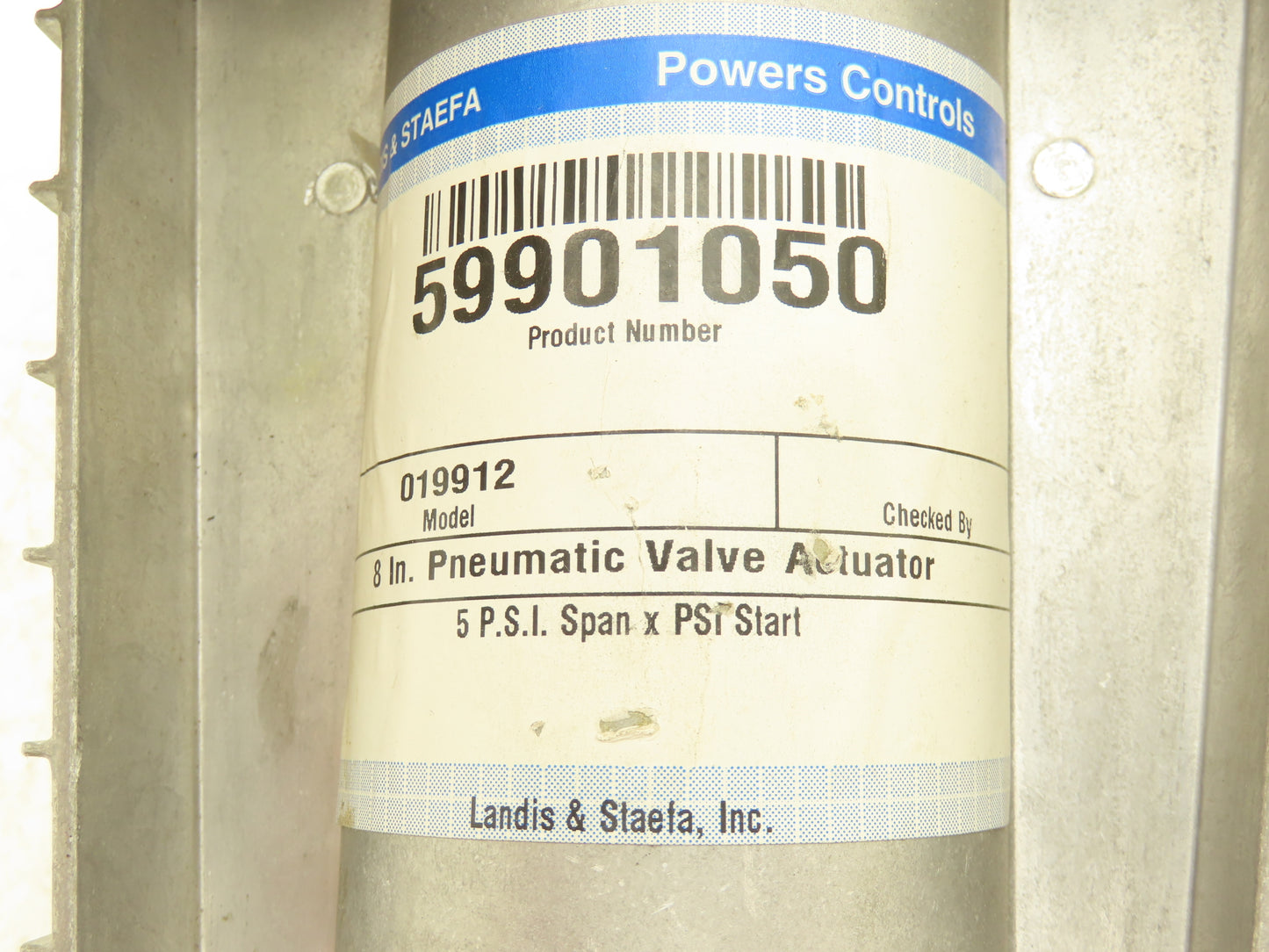 Siemens 59901050 Pneumatic Diaphragm Actuator with 1/2"NPT Bronze Globe Valve