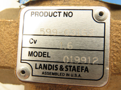 Siemens 59901050 Pneumatic Diaphragm Actuator with 1/2"NPT Bronze Globe Valve