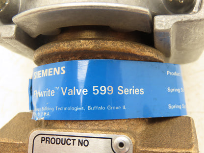 Siemens 59901050 Pneumatic Diaphragm Actuator with 1/2"NPT Bronze Globe Valve